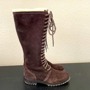 Cole Haan lace up boots